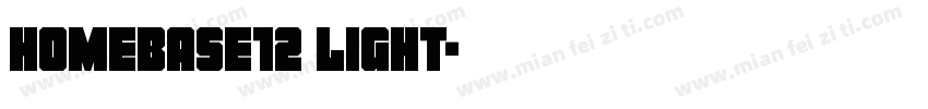 Homebase12 Light字体转换